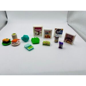 Vintage Doll Sized Barbie Food Oreos Land O Lakes Huggies Sushi Veggies Minis